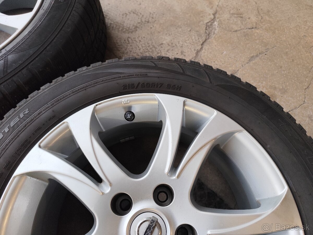 Sada Alu 17" Nissan +pneu +tpms - 6