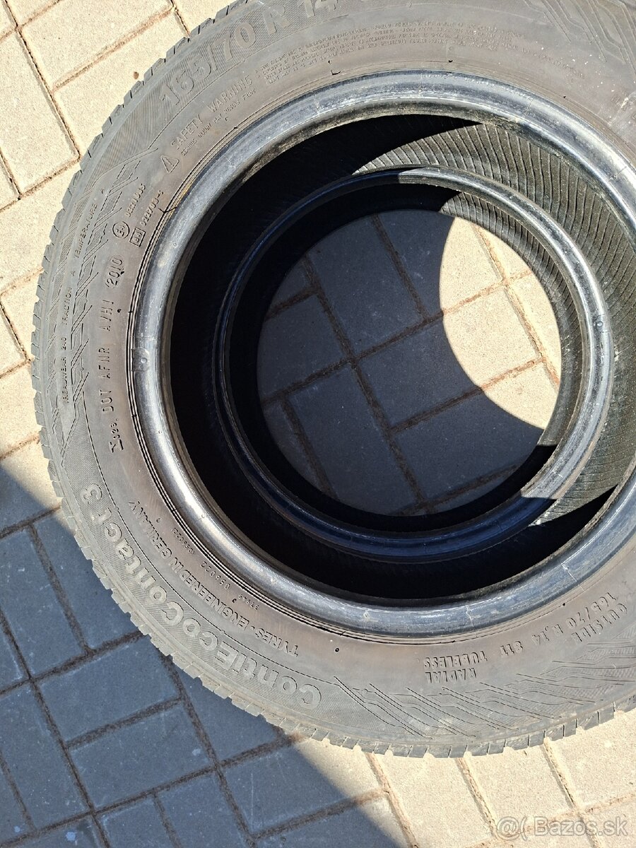 Predám letné pneumatiky 165/70 R14 81T - 6