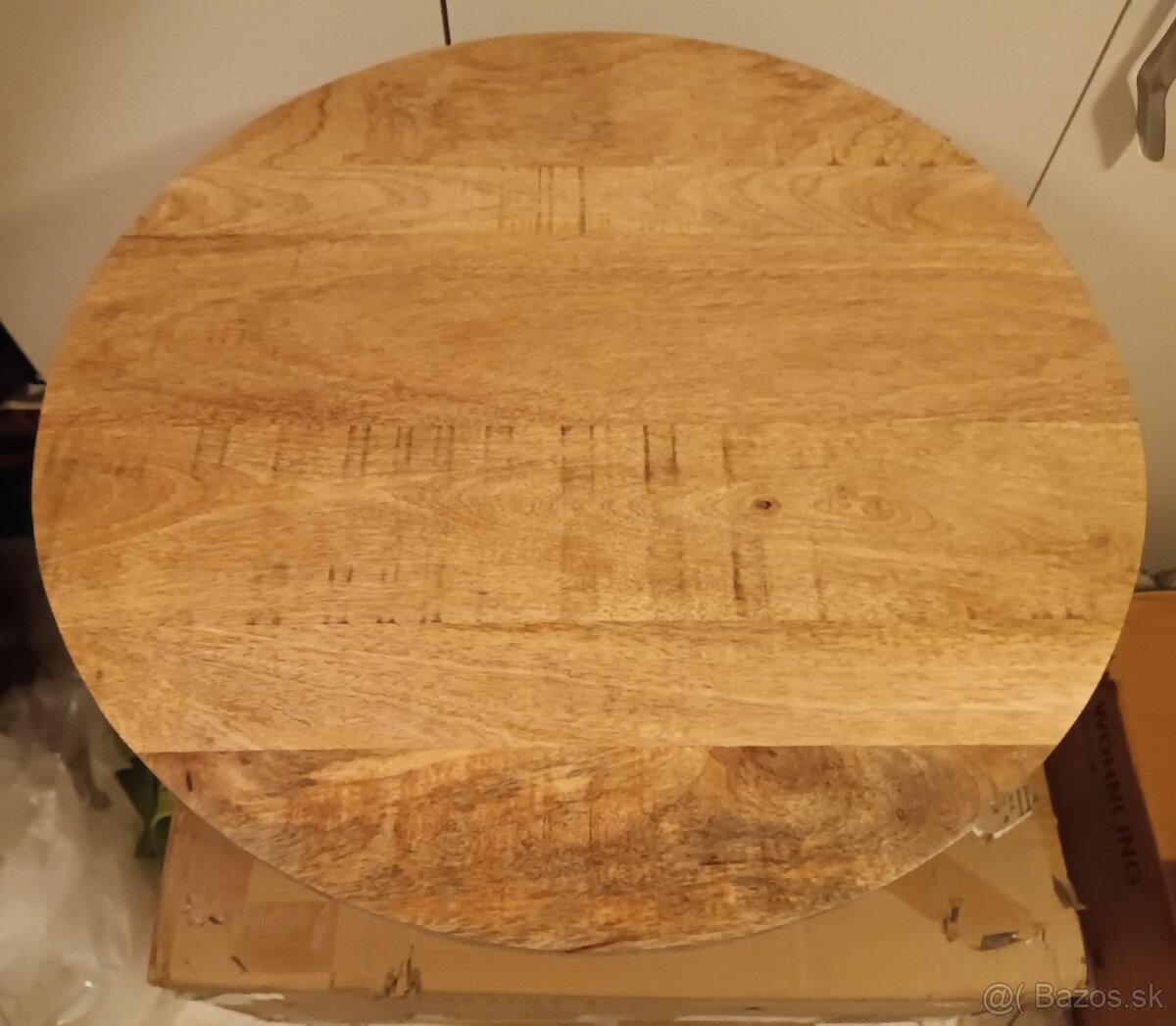 Konferenčný stolík kov - drevo 60 cm - 6