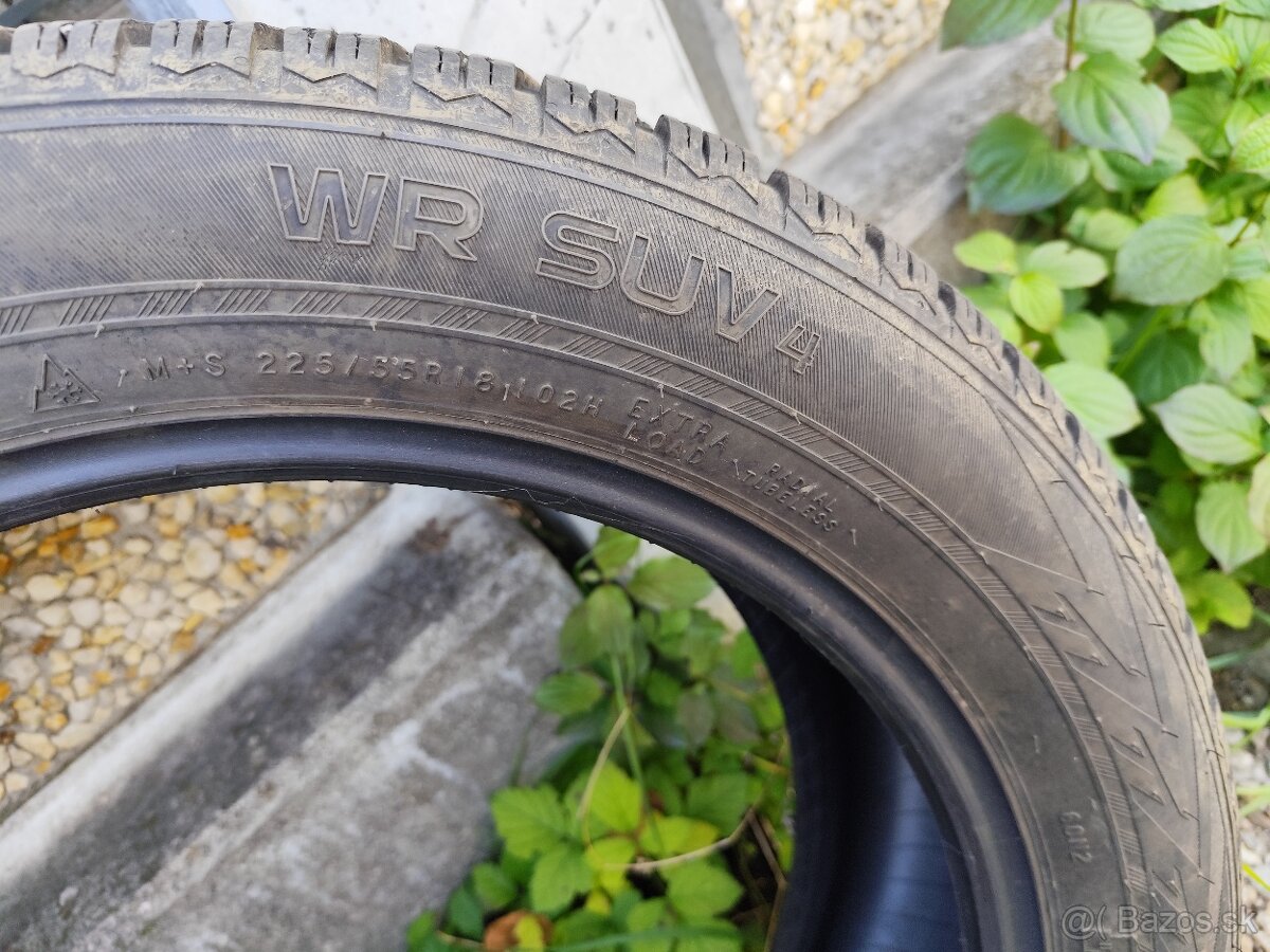 Predám zanovne zimné pneu Nokian WR suv4,225/55r18 xl - 6