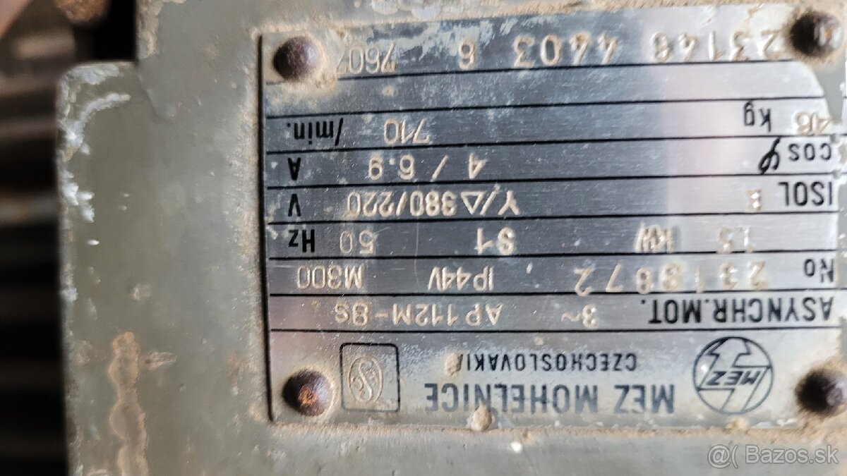 Elektromotor 1,5 kw 710 ot/min - 6