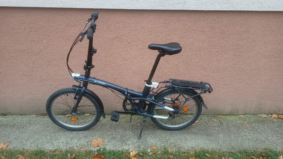 Skladaci bicykel - skladacka Btwin, 7 rychlosti Shimano - 6