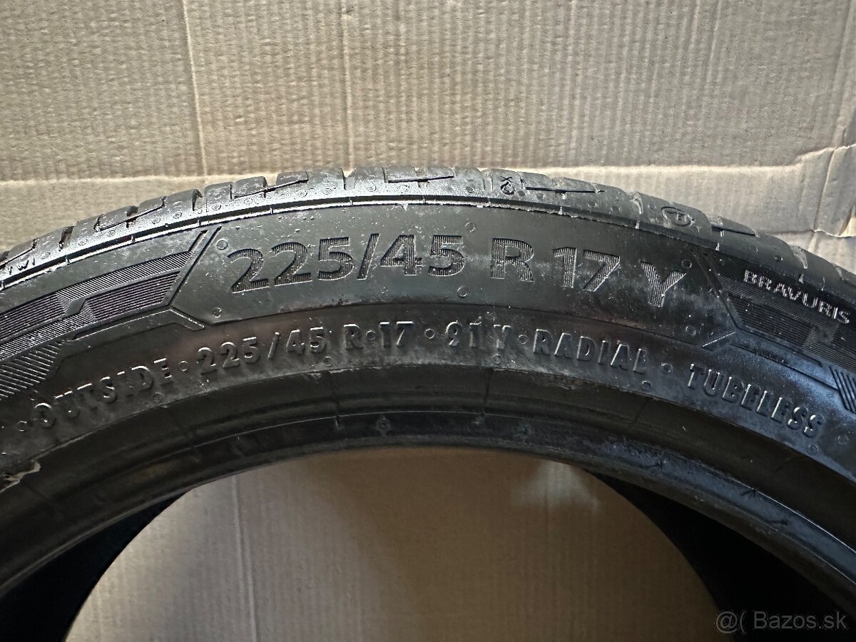 Letná sada 225/45r17 Barmu Bravuris 4x7mm DOT1419 - 6