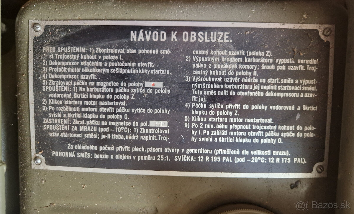 elektrocentrála Motex 3Kw - 6