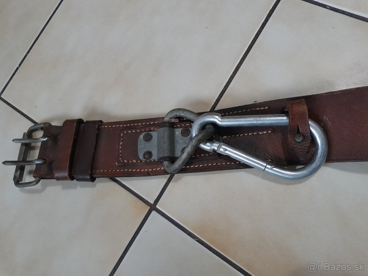 Masívny kožený opasok hasičský zbor - 6