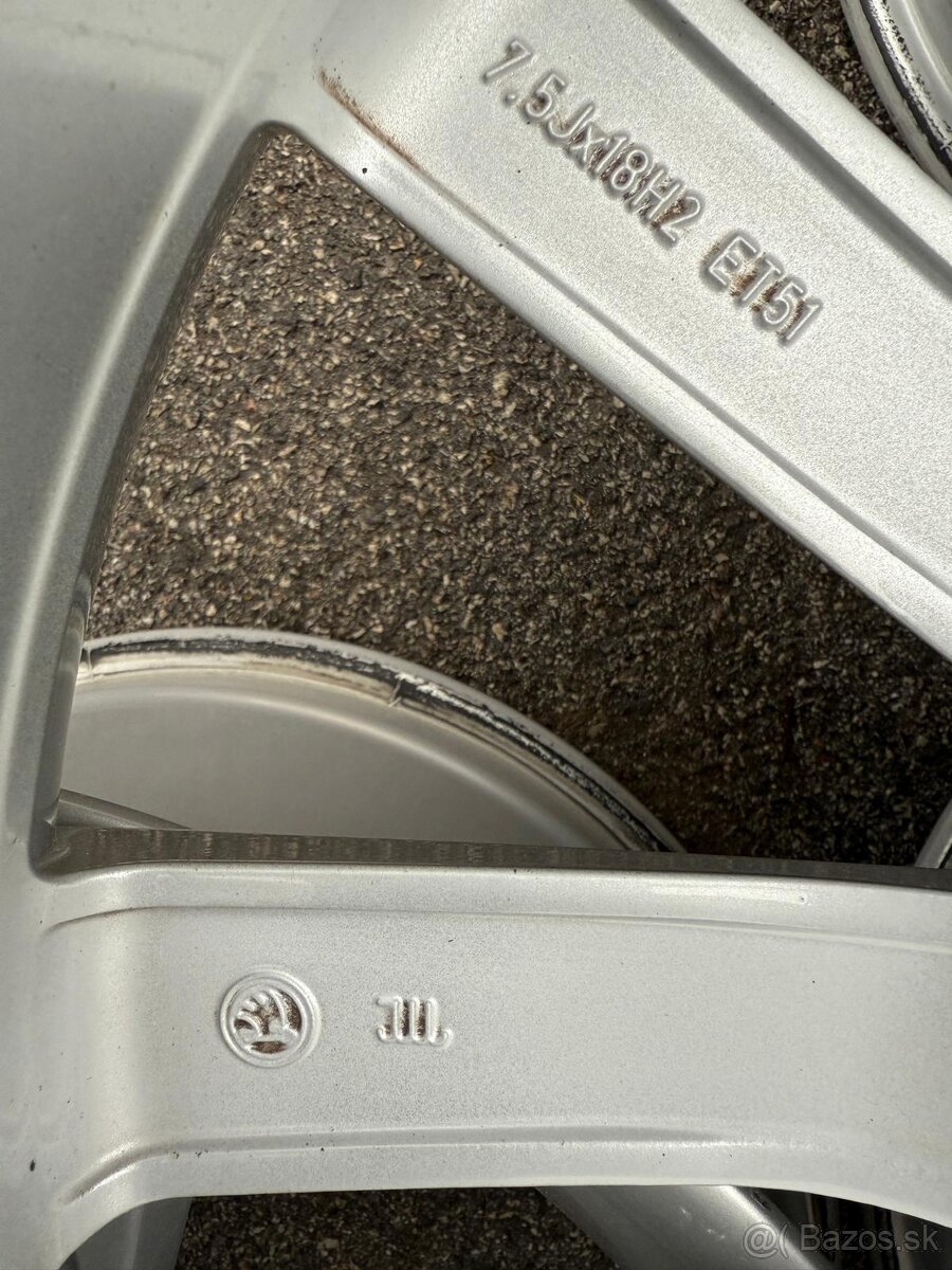 ORIGINAL ŠKODA OCTAVIA 3 disky 5x112 R18 - 6