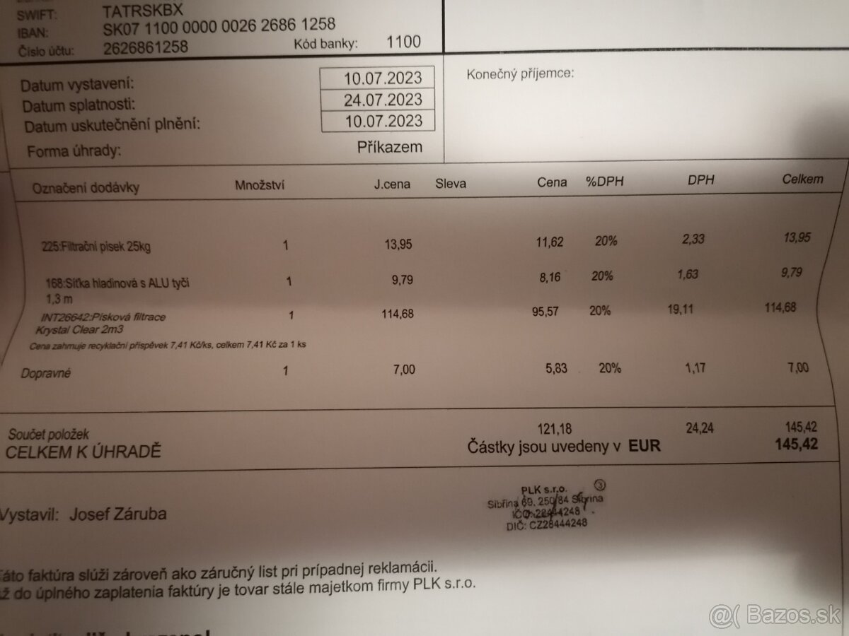 Bazén intex - komplet výbava - 6