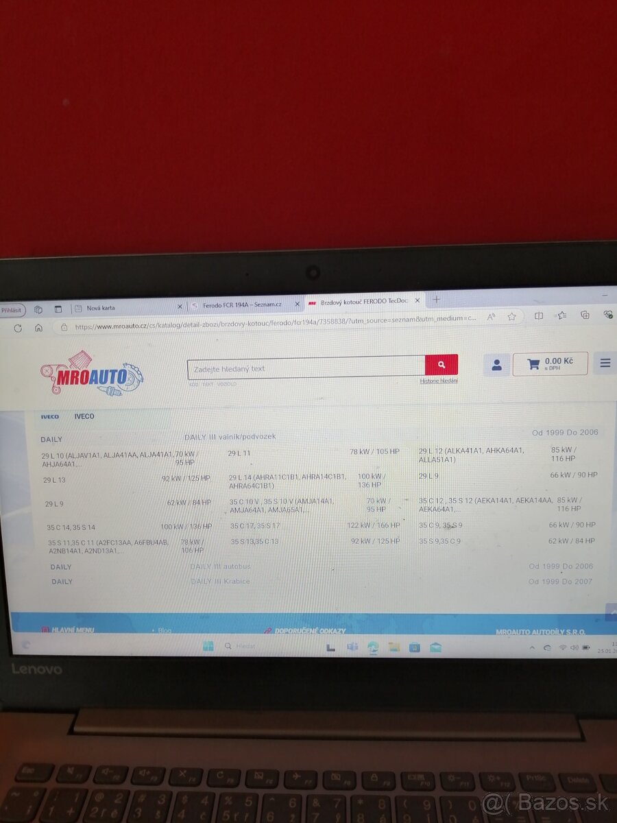 Iveco Daily brzdové kotouče Ferodo - 6