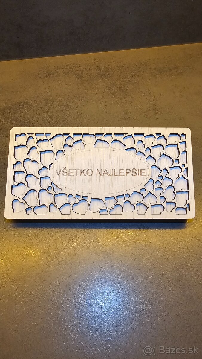 Drevené obálky na peniaze - 6