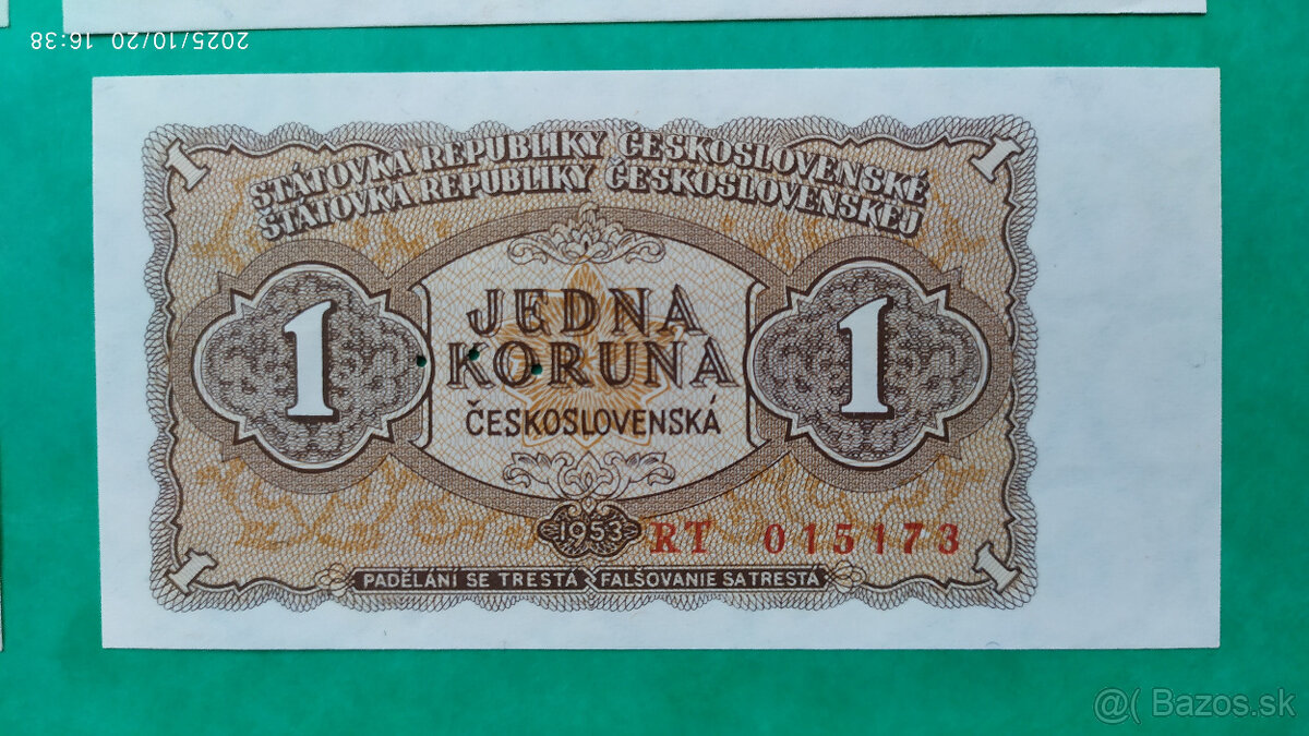 1 Kčs 1953 - 6
