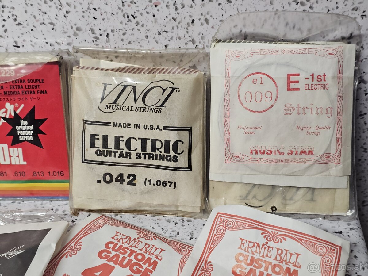 Struny na gitaru - Fender / Vinci / Music star Rotor Orange - 6