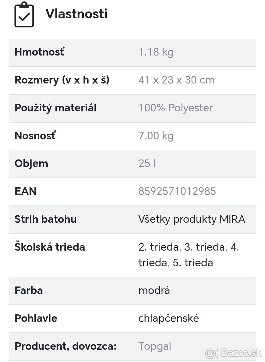 Školská taska topgal - 6