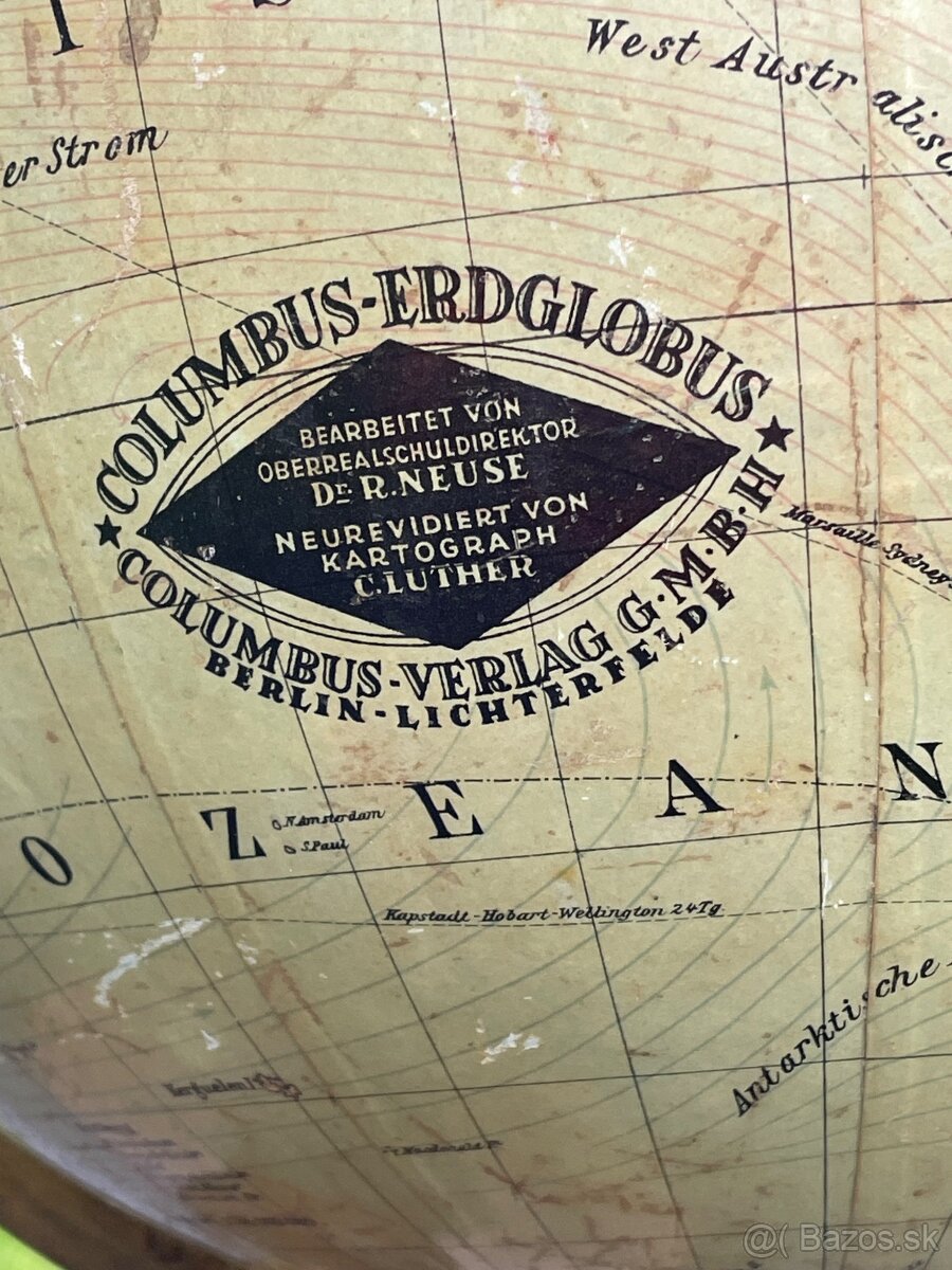starožitny globus Berlín -Lichterfelde - 6