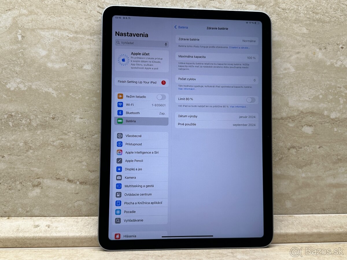 Apple iPad Air 11 M2 256 GB Wi-Fi Blue, záruka - 6
