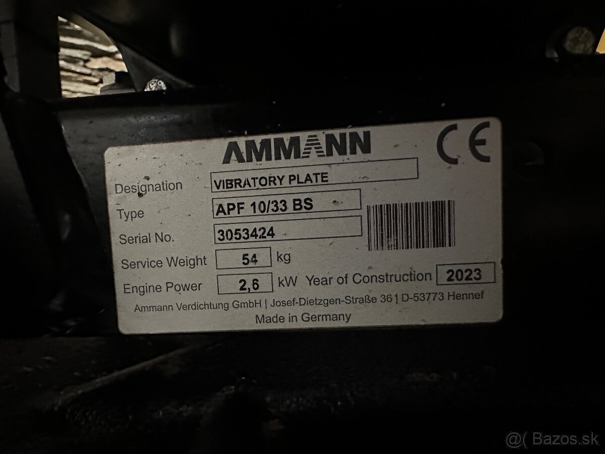Zhutňovač Amman APF 10/33 BS 60 kg 2023 - 6