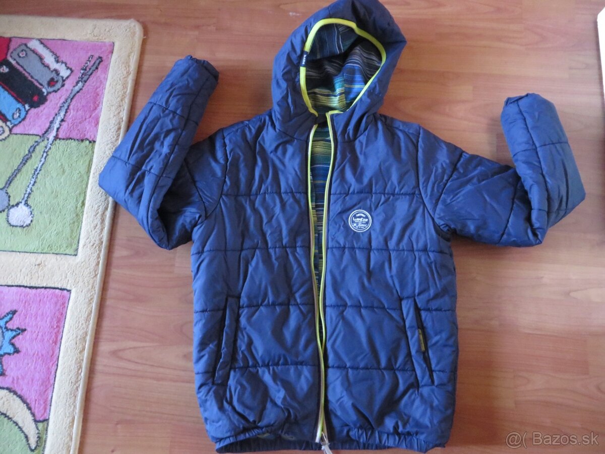 Zimná teplá obojstranná bunda - WEDZE - 146/152 - 6