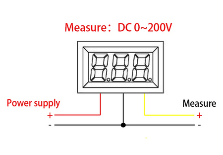 Voltmeter trojvodičový 0-200V - 6