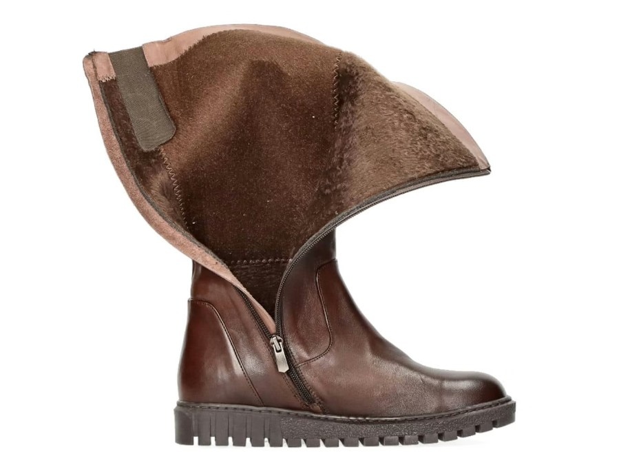 Damske cizmy-hnede - 6