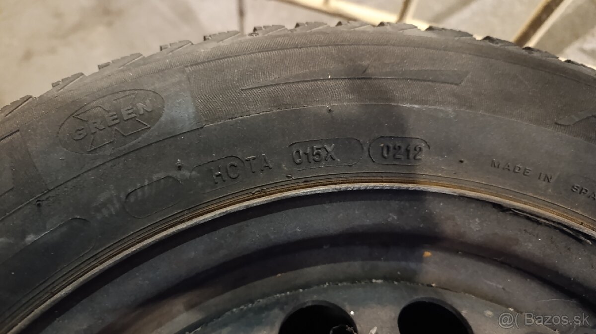 Zimné plneu Michelin aj s diskami 195/65R15 - 6