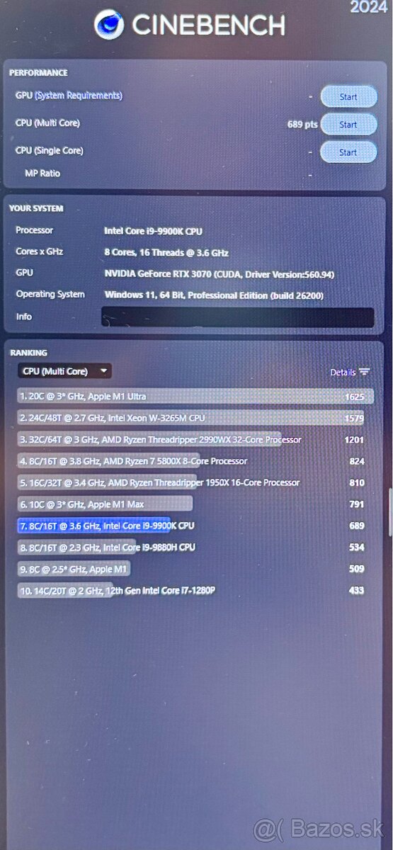 Herný PC – i9-9900K / RTX 3070 / 32GB / Win 11 Pro - 6