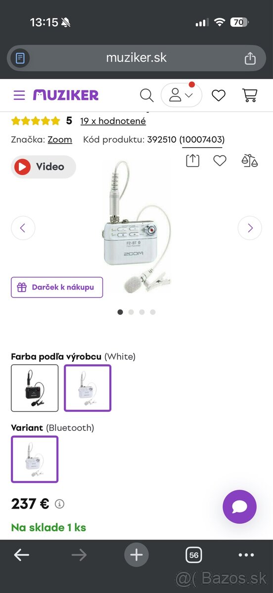 Zoom F2-BT biely - 6