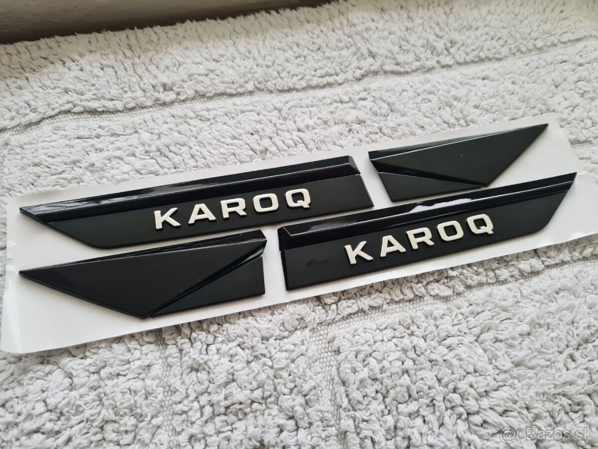 ČIERNE Nápisy s chrómovymi pismenami pre ŠKODA Modely - 6