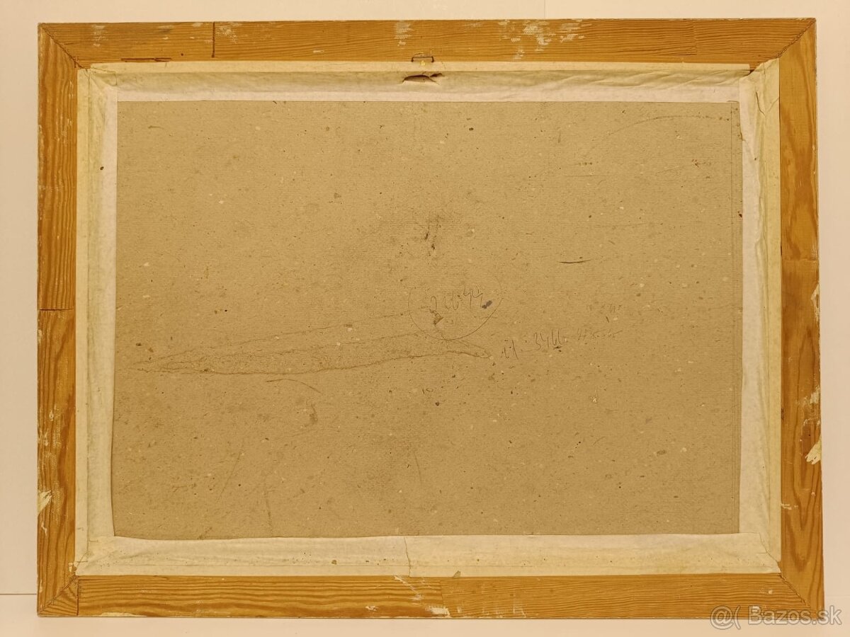 Obraz AKT na lenošce, olejomalba 48x67 - 6