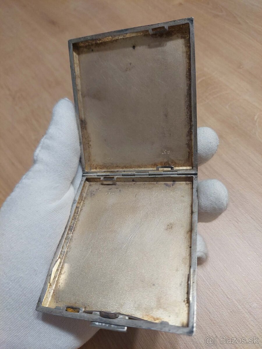 Strieborné puzdro na tabak – punc 835 - 6