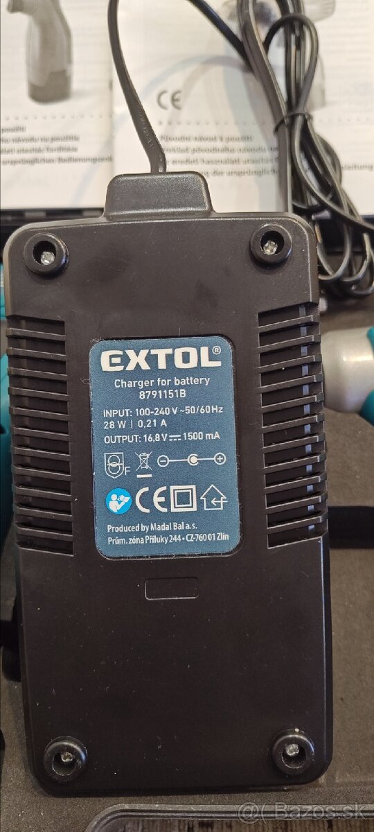 Extol sada / vŕtačka a rázový uťahovač / - 6