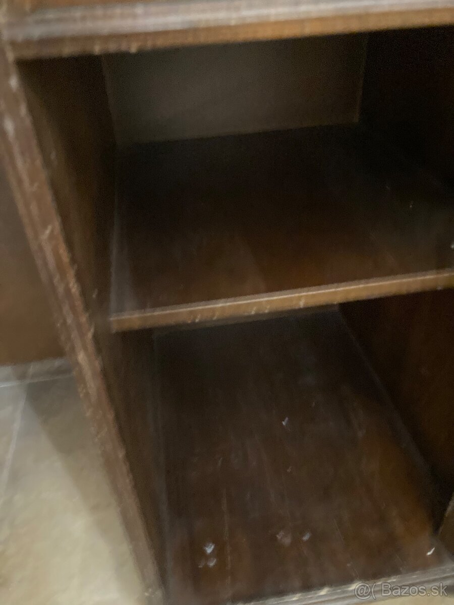 Starožitný drevený písací stôl - 6