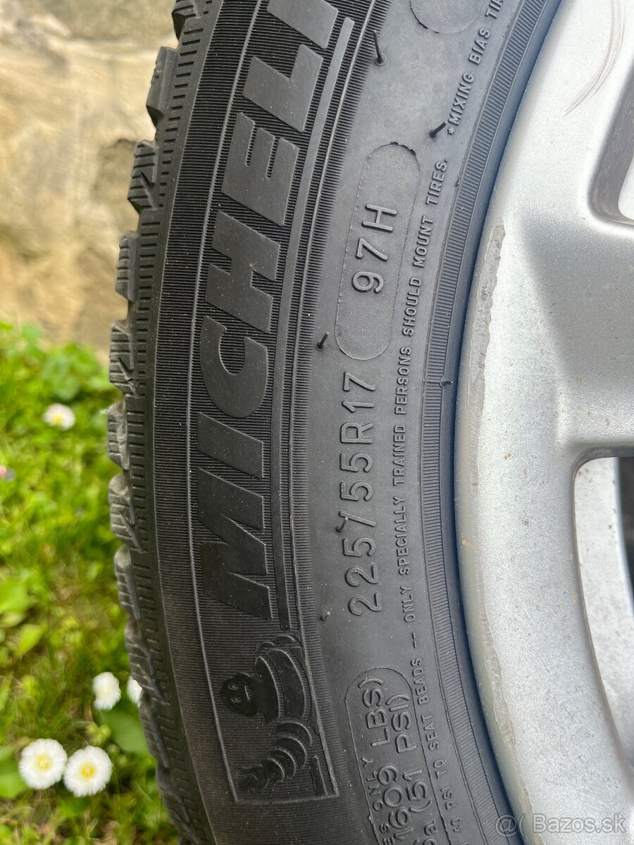 5x120 BMW r17 disky+ pneu zimné 225/55 r17 Runflat 8jx17eh2 - 6