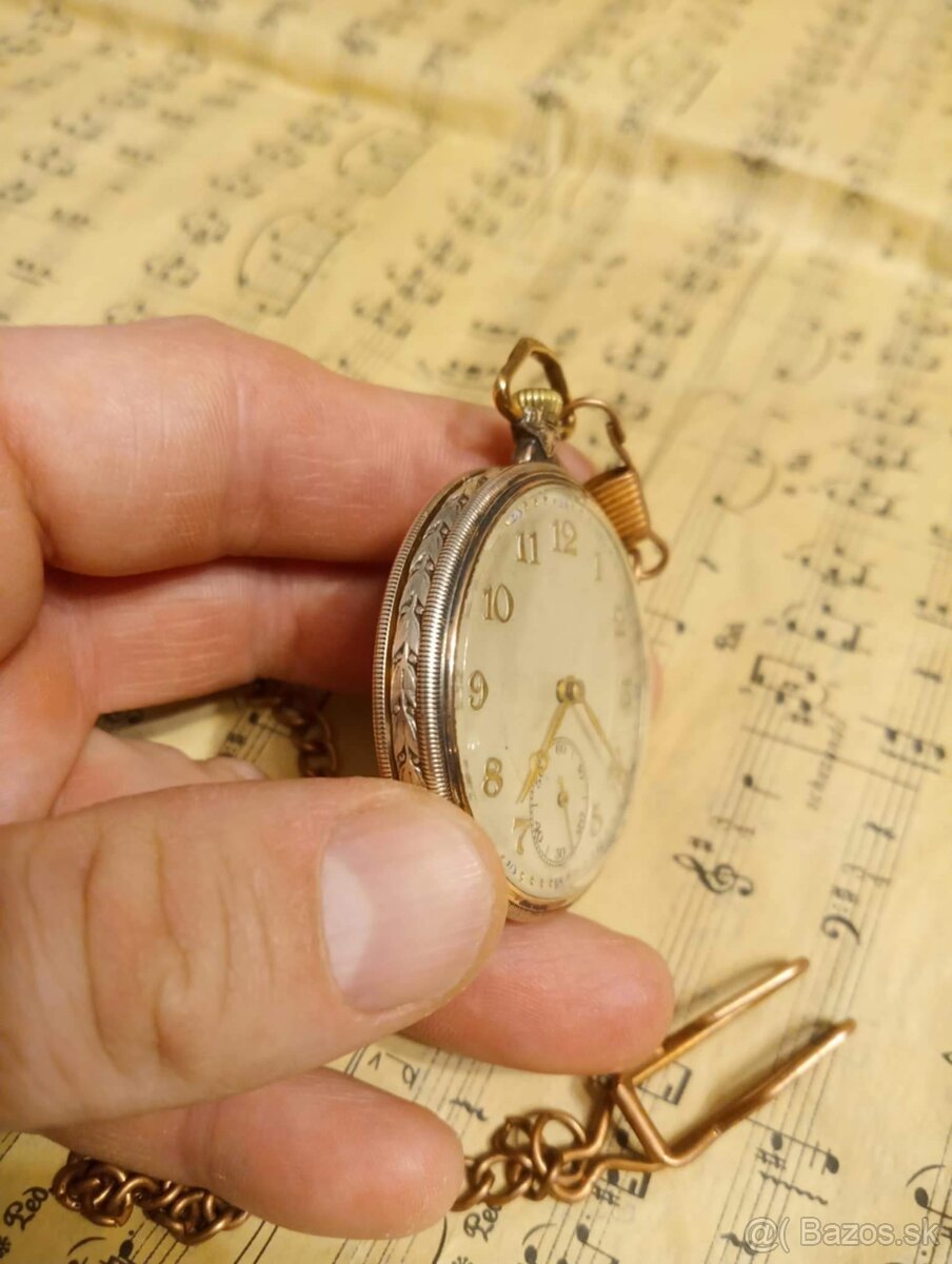 Strieborné ART-DECO hodinky v peknom stave - 6