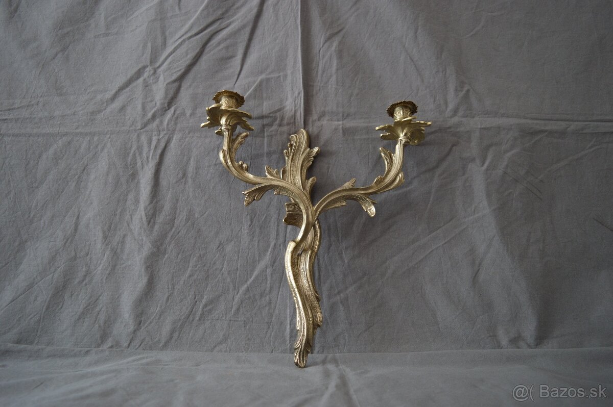 Mosadzné nástenné svietniky - 6