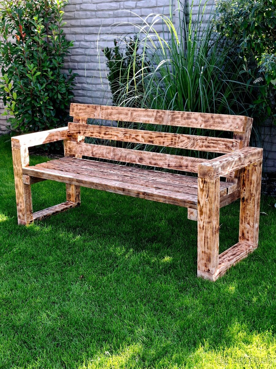 Drevená lavička/lavica - 6