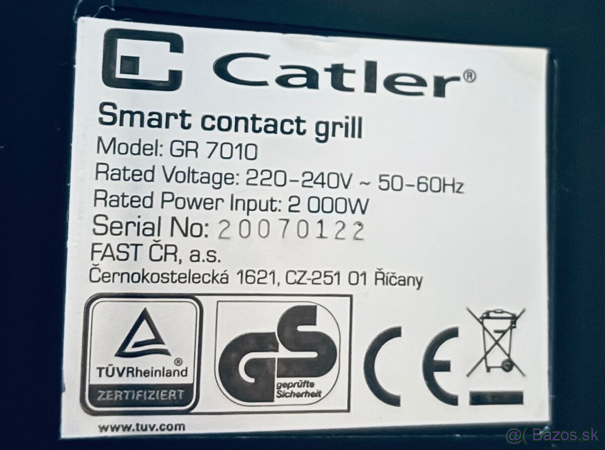 Predám gril CATLER - 6