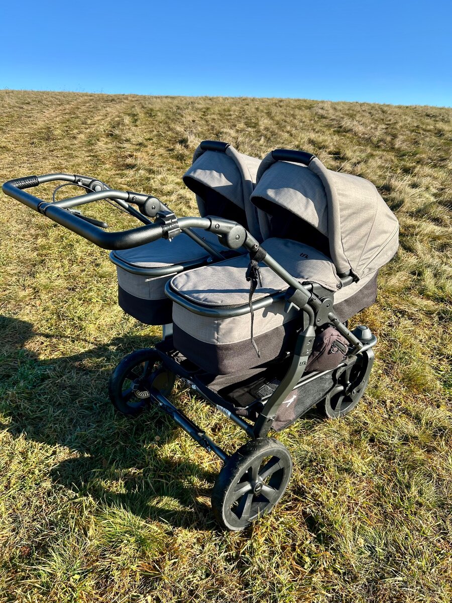 TFK duo combi kočík pre dvojičky / súrodenecký kočík - 6