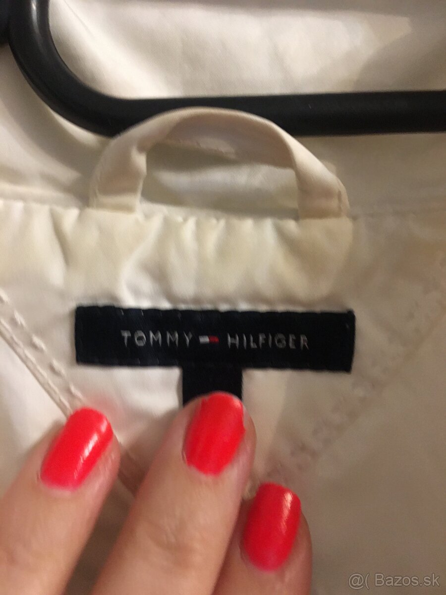 TOMMY HILFIGER originál snehobiela/damska bundicka L - 6