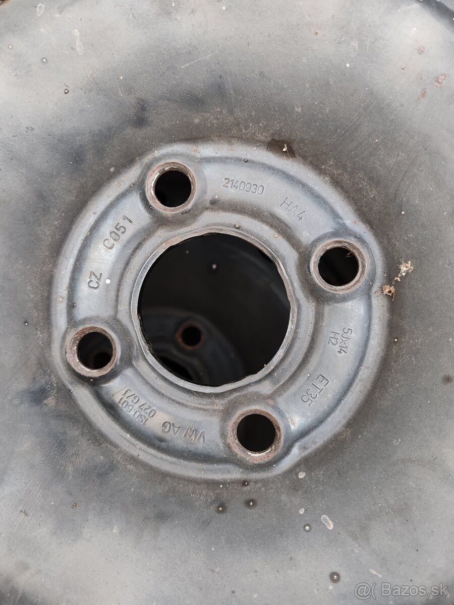 Predám zimne pneumatiky 175 65r14+disky 4x100 citigo, vw up - 6