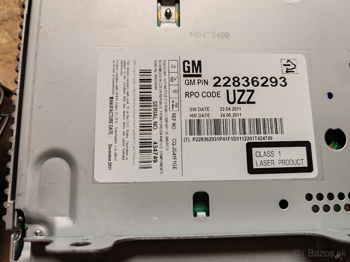 predam radio s kodom org opel - 6