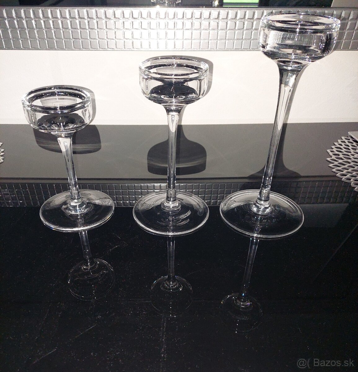 Blomster-3ks svietniky Ikea - 6