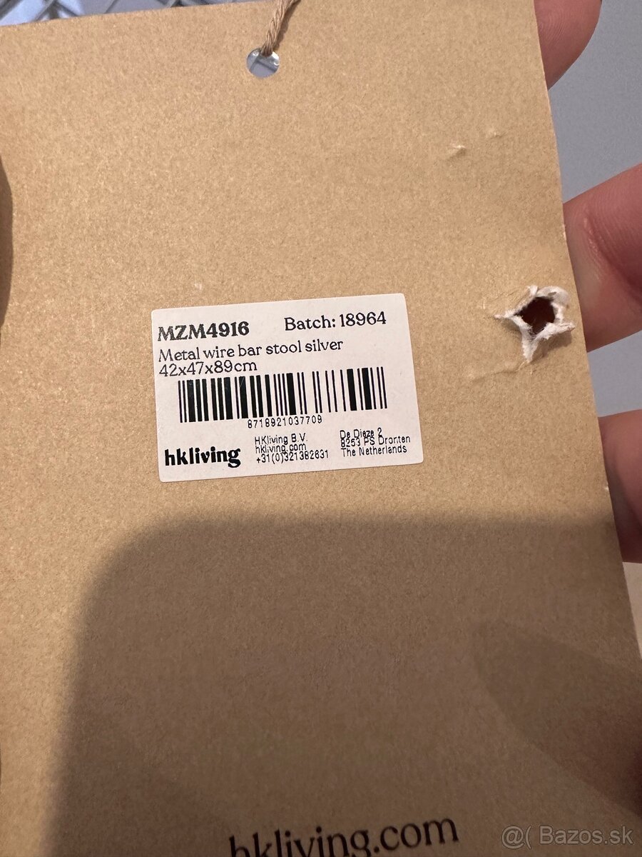 Barové stoličky / nerez / chróm - 6