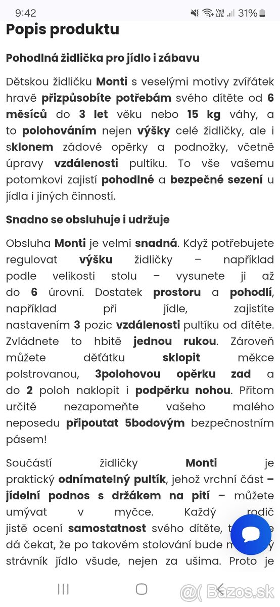 Detska stolicka zopa - 6