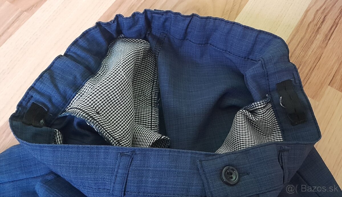 Tmavomodrý oblek pre chlapca 134/140 - 6