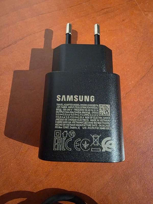Originálna 25W nabíjačka Samsung C to C, čierna - 6