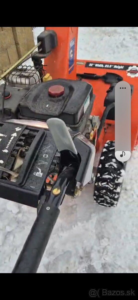 Predám snežný frézu, Šírka radlice 85cm - 6