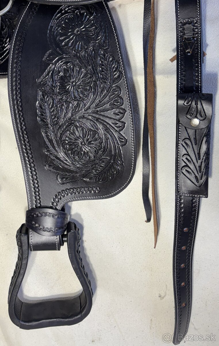Westernový sedlový komplet 5) černý - 6