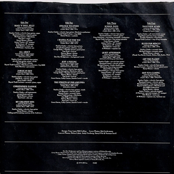 Stanley Clarke - I Wanna Play For You - 2LP vinyl USA 1979 - 6