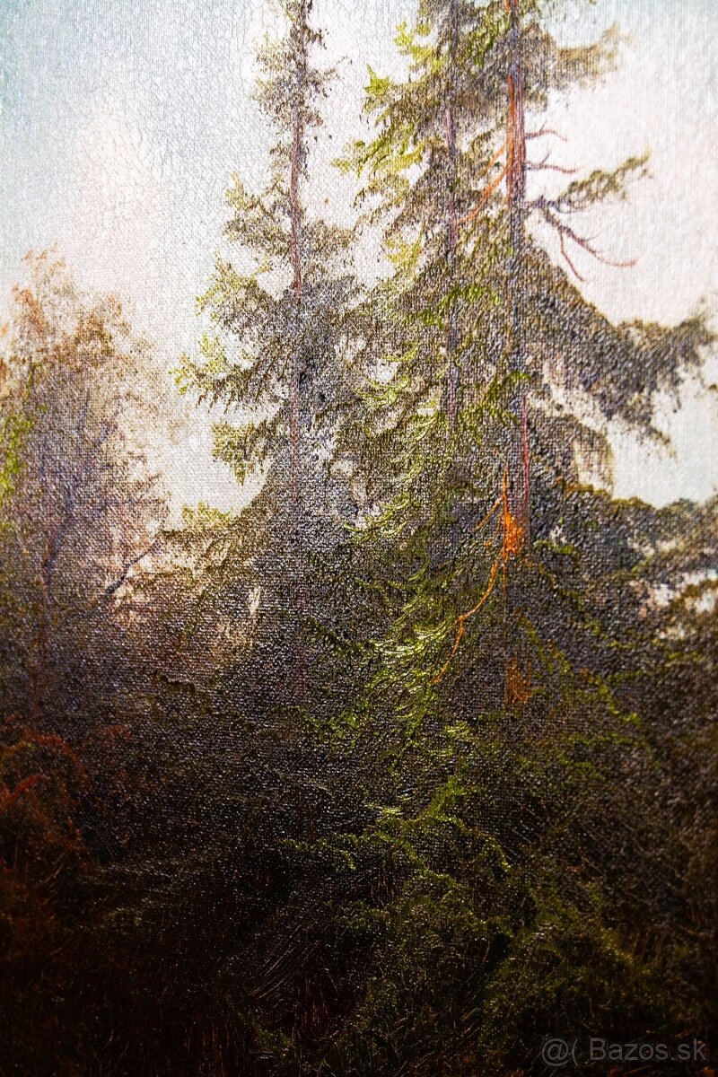 Romantická krajina, sig.Trelony, 1045 × 750 mm - 6