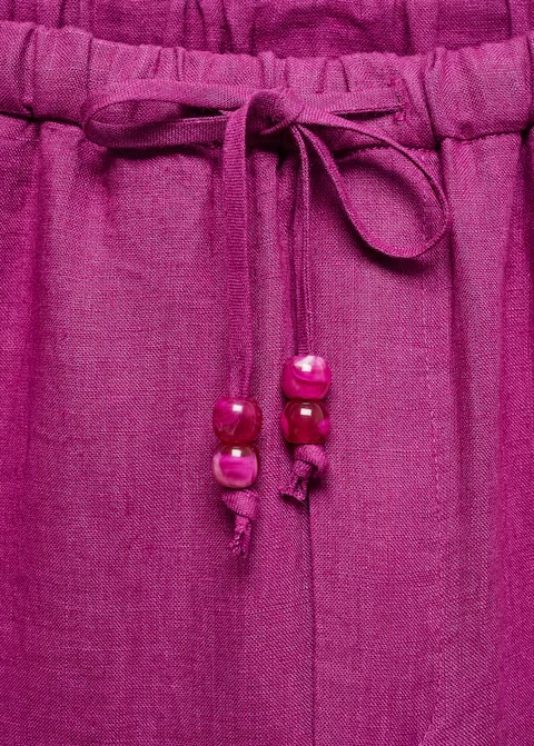 Ľanové nohavice Mango - 6