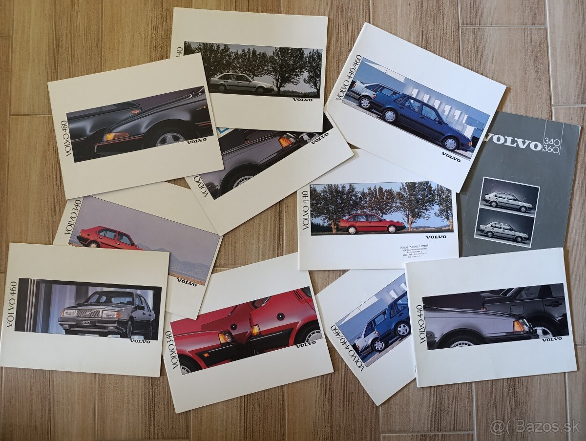 Prospekty Saab a Volvo 50. až 90. léta. - 6